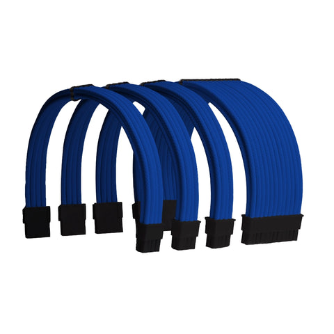 Blue Sleeved PSU Cable Extension Kit