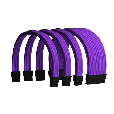 Purple Sleeved PSU Cable Extension Kit