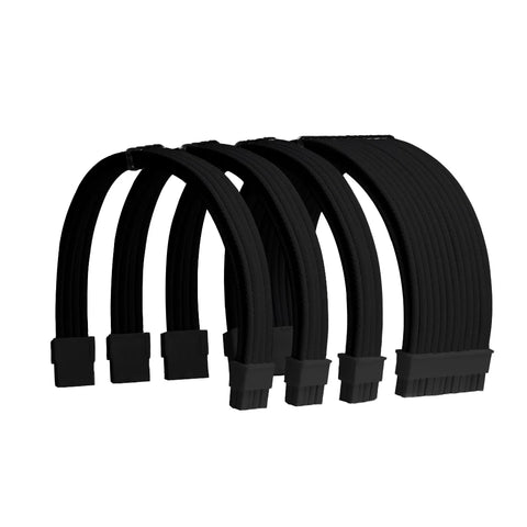 Black Sleeved PSU Cable Extension Kit