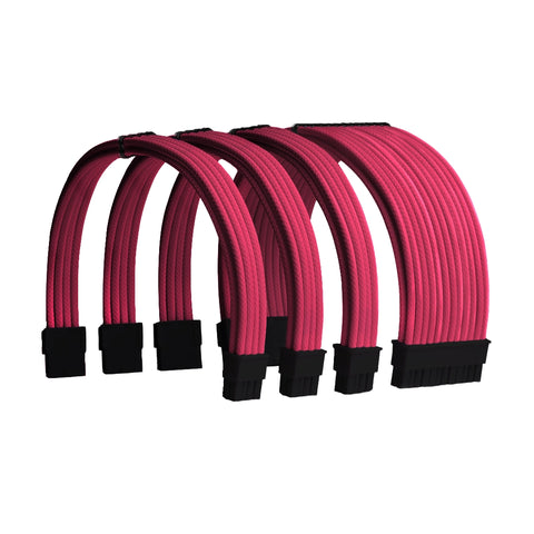 Pink Sleeved PSU Cable Extension Kit